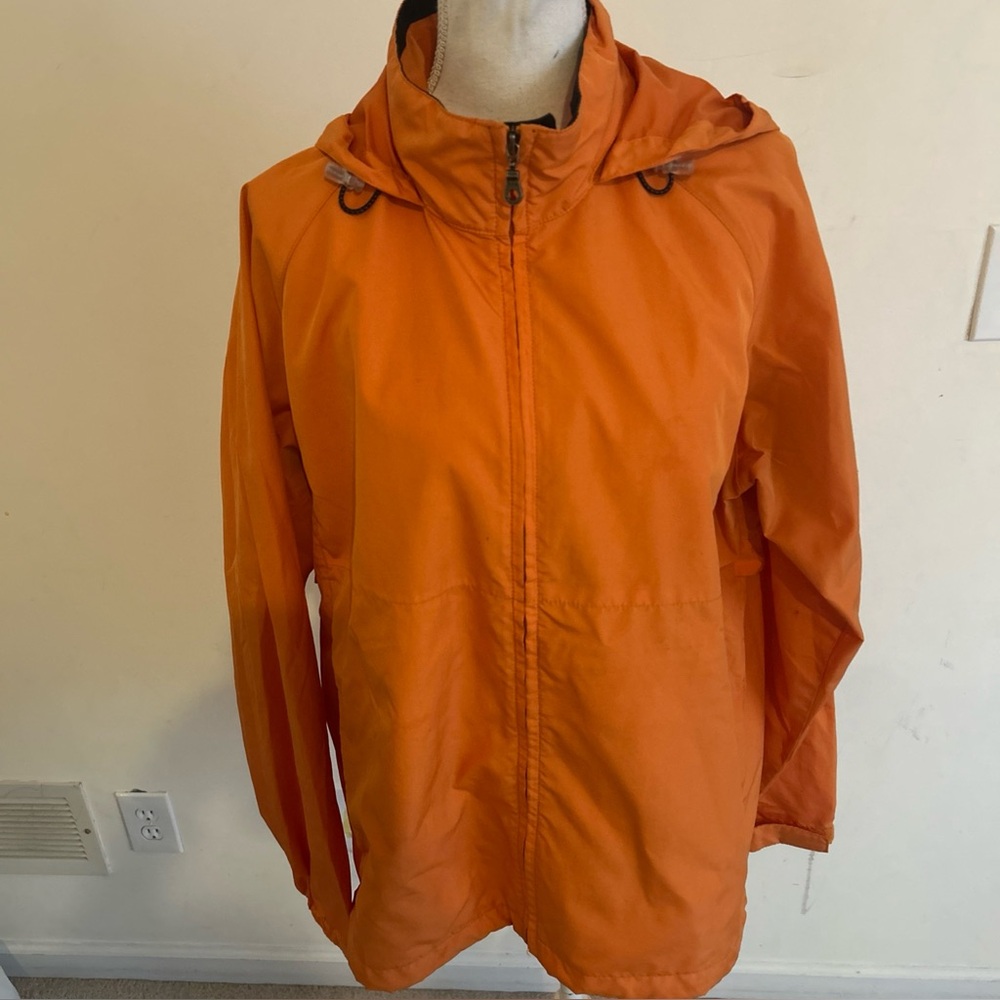 Eddie Bauer Windbreaker Jacket Mens Size small Hooded Coat  Hiking